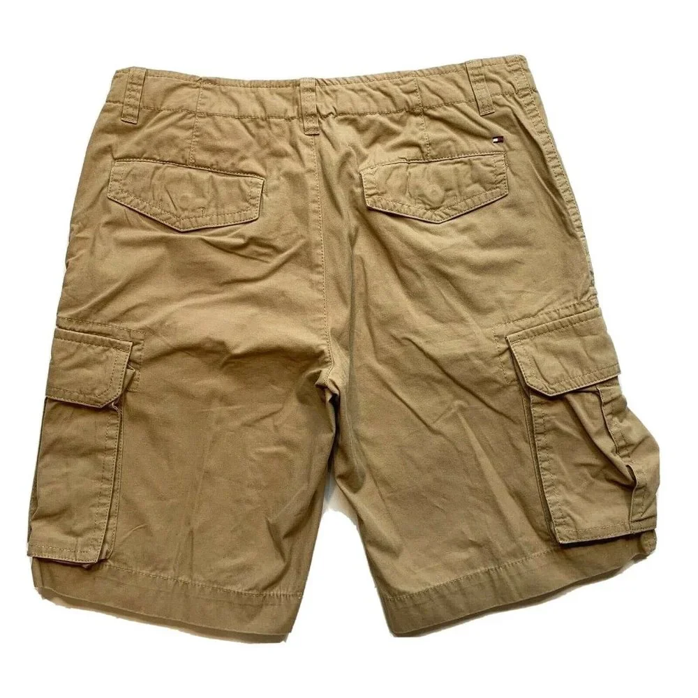 Tommy Hilfiger Cargo‎ Shorts Mens 33 (35x11.5) Relaxed Longer Length Heavyweight